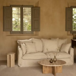 Sofa Bed with Round Center Table