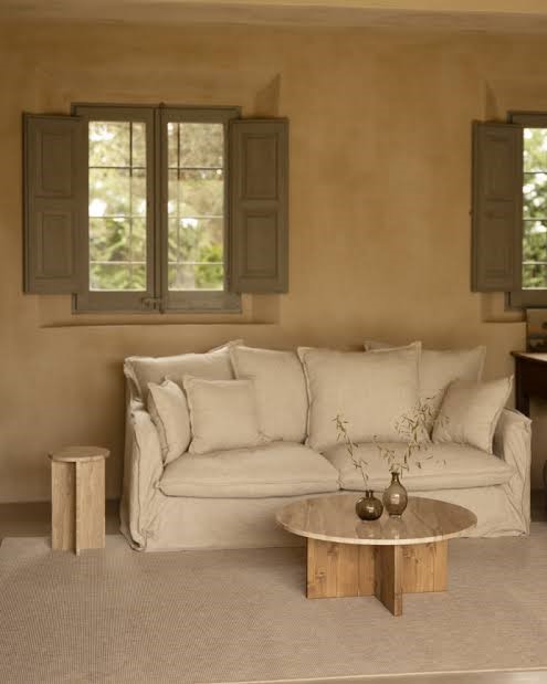 Sofa Bed with Round Center Table