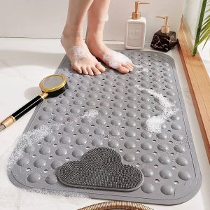 Rectangular Anti-Slip Rubber Bath Mat