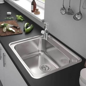 Single Bowl Kitchen Sink with Faucet Set