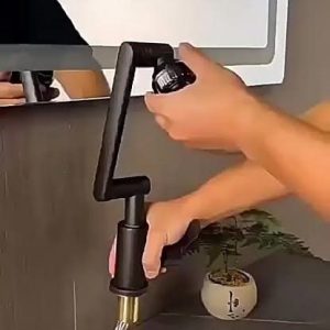Adjustable Matte Black Sink Faucet