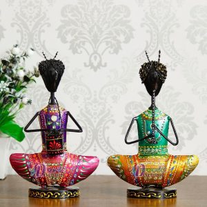 Handcrafted Metal Musician Figurine Set