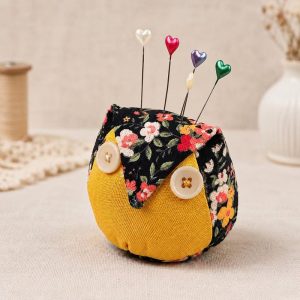 Handmade Fabric Owl Pin Cushion