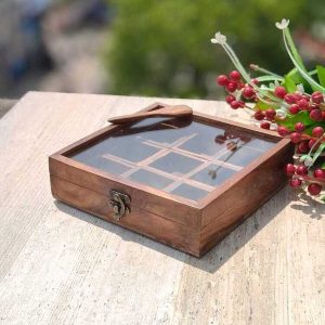 Wooden Ornament Storage Box
