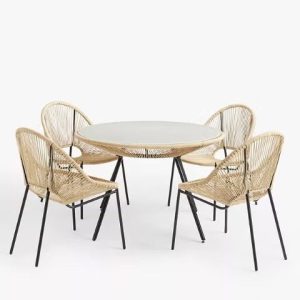 Salsa 4 Seater Round Garden Dining Set